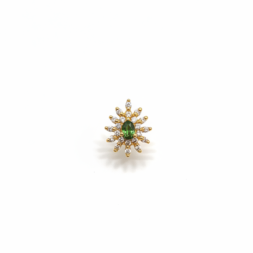 925 Silver Gold Plated Nosepin