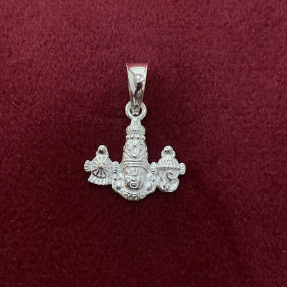 92.5 Sterling Silver Lord Venkateswara Face Pendant