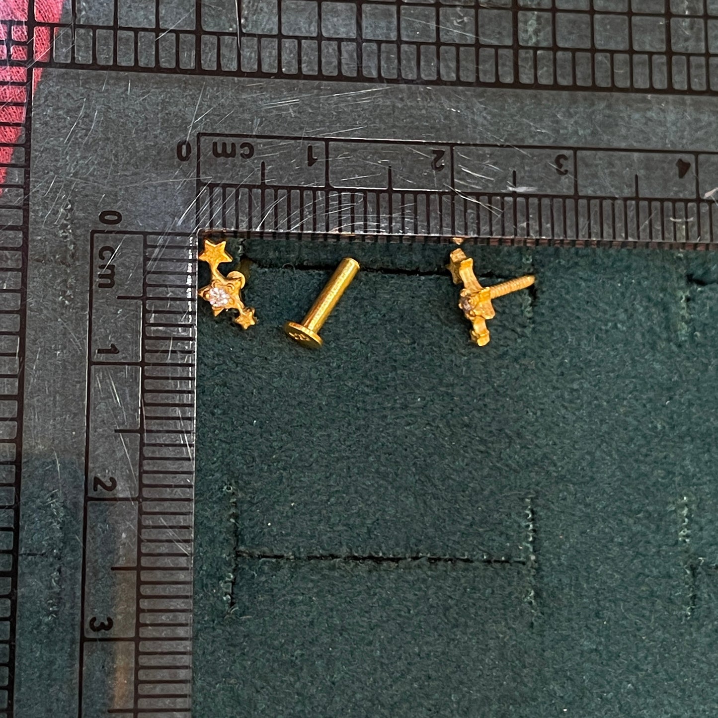 92.5 Silver Gold Plated Star Constellation Studs