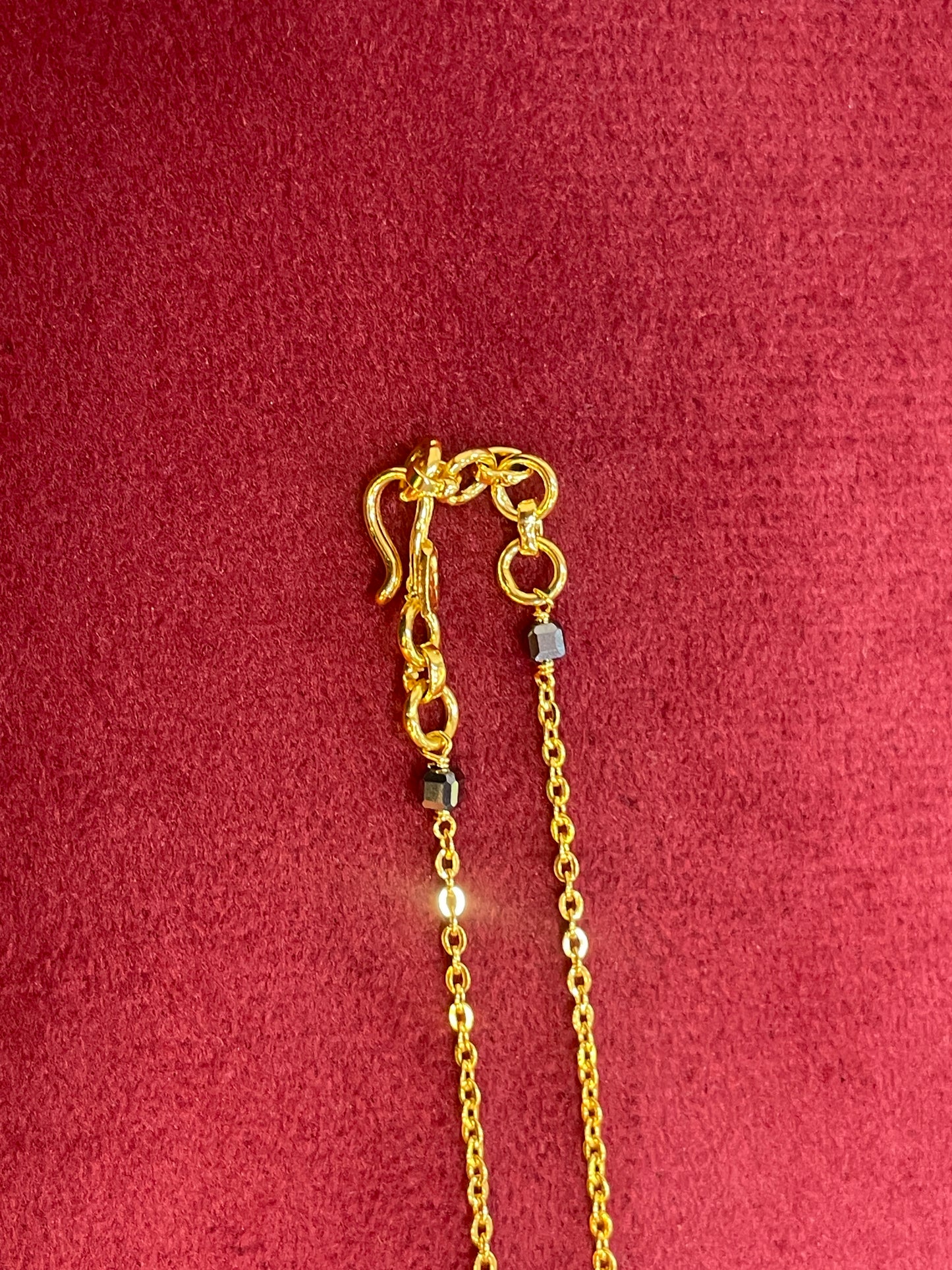 Black bead chains 18 inch
