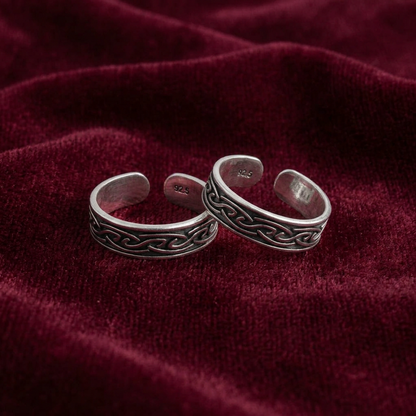 92.5 silver toe rings 