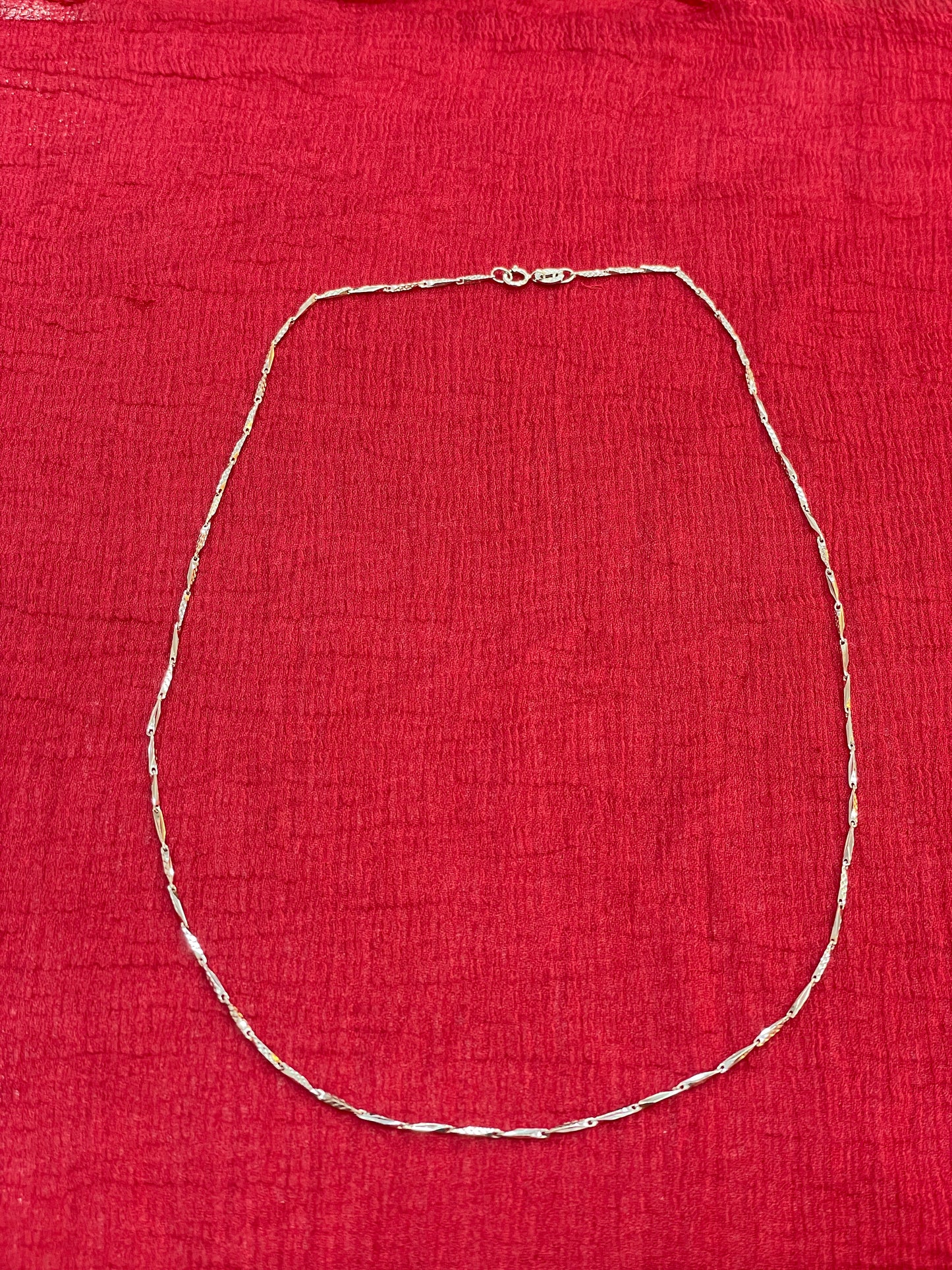 925 Silver Unique Italian Chain - 18 inches