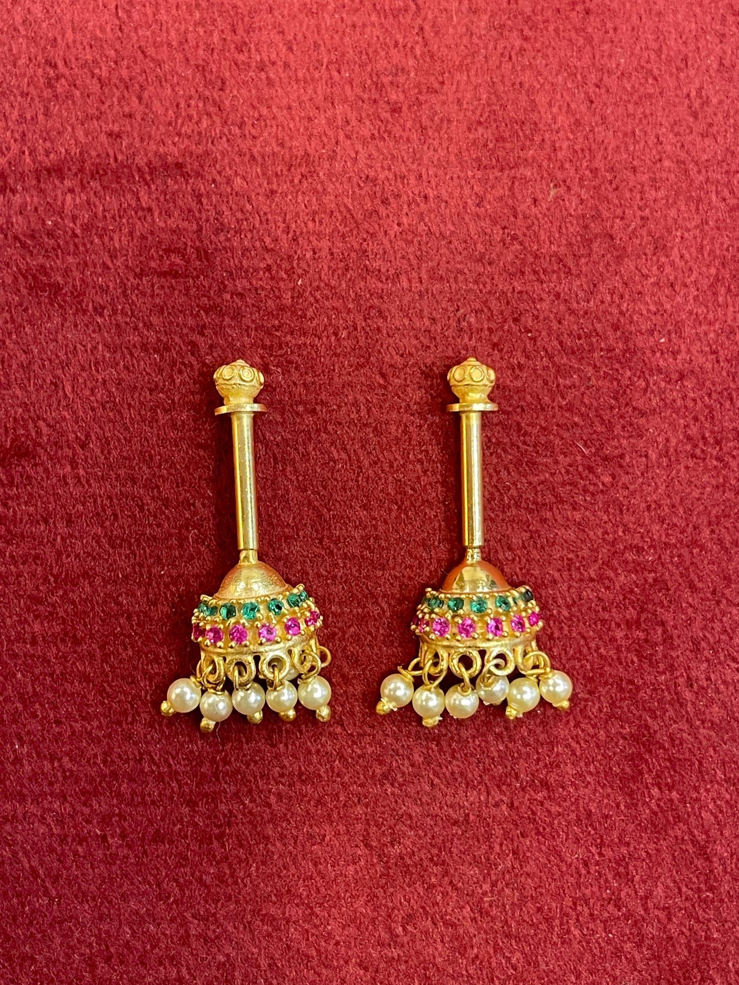 92.5 Silver Jhumki Bugadi | Traditional Hanging Design | Jewellery