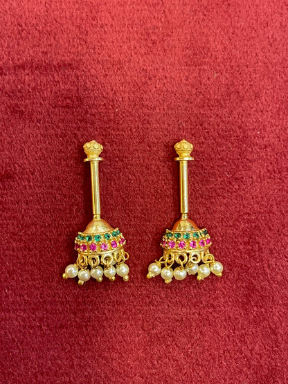 92.5 Silver Jhumki Bugadi | Traditional Hanging Design | Jewellery