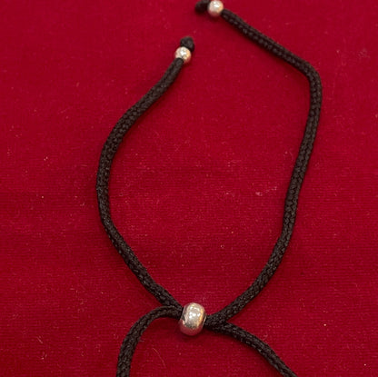 92.5 Sterling Silver Oxi Bird Thread Anklet - Single pc