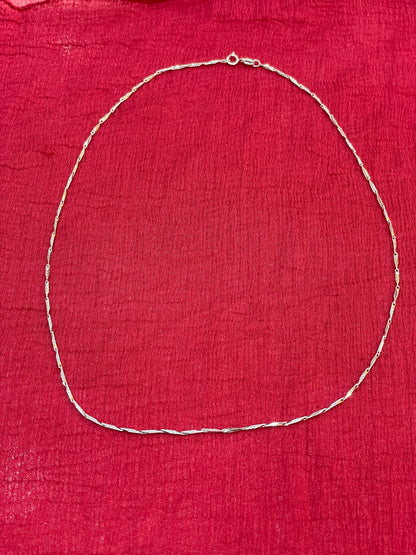 925 Silver Unique Italian Chain - 18 inches