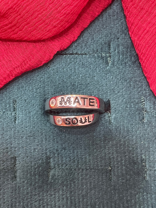 92.5 Silver Couple Rings for Men Size 18 & Women Size 8 | Stylish Matching Design | Elegant Love Jewellery
