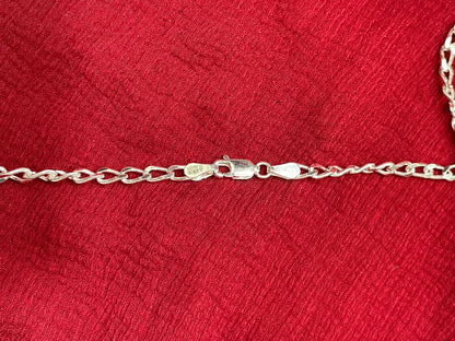 92.5 silver stylish Cuban chain 20 inches