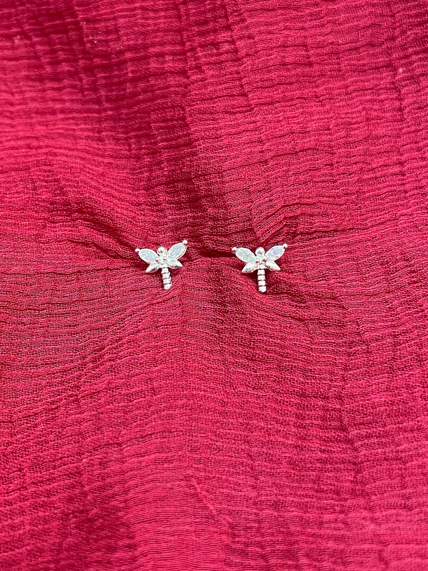 925 Silver Dragonfly studs