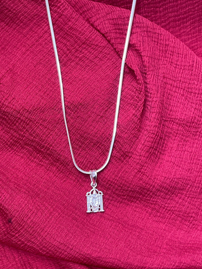 92.5 Silver Tirupati Balaji (Venkateswara Swamy) Design Pendant for Men &amp; Women – Temple Style