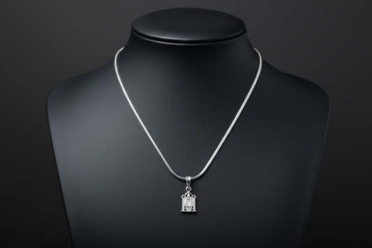 92.5 Silver Tirupati Balaji (Venkateswara Swamy) Design Pendant for Men &amp; Women – Temple Style