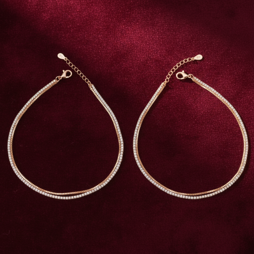 92.5 silver Anklets 