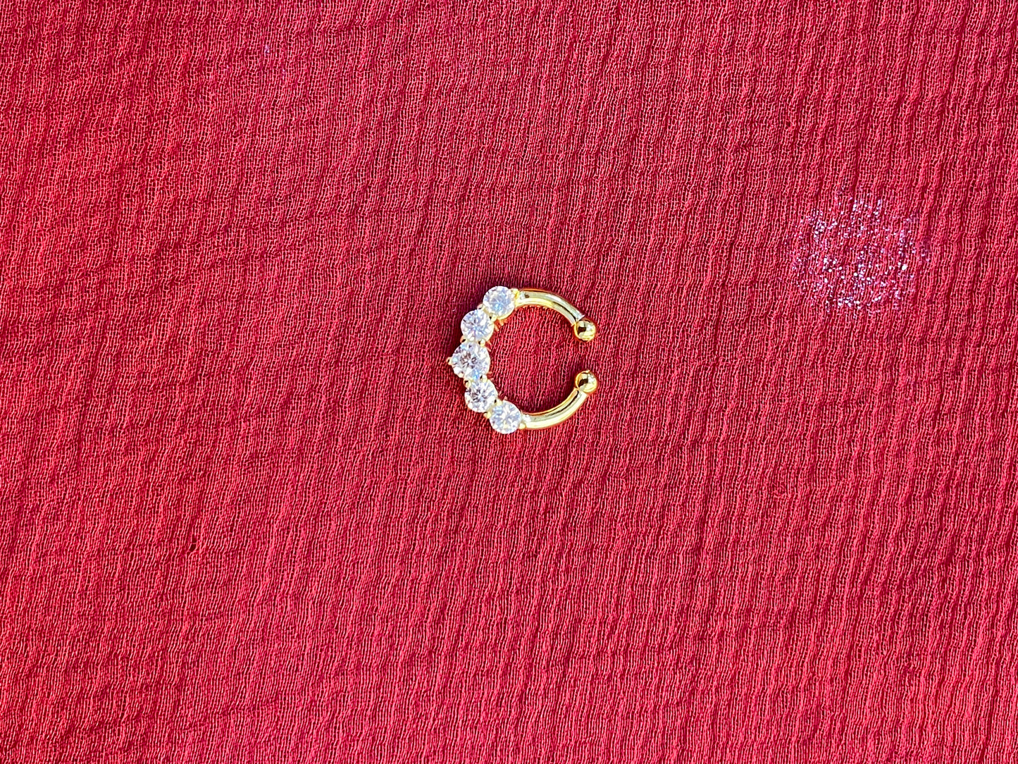 92.5 silver gold plated stylish classy septum