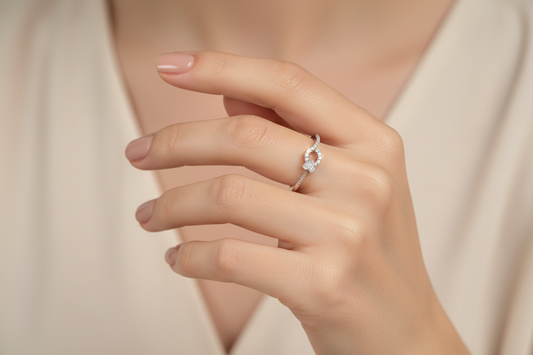 92.5 Silver Ring for Women Size 12 | Stylish Smooth Finish | Elegant Fashion Jewellery
