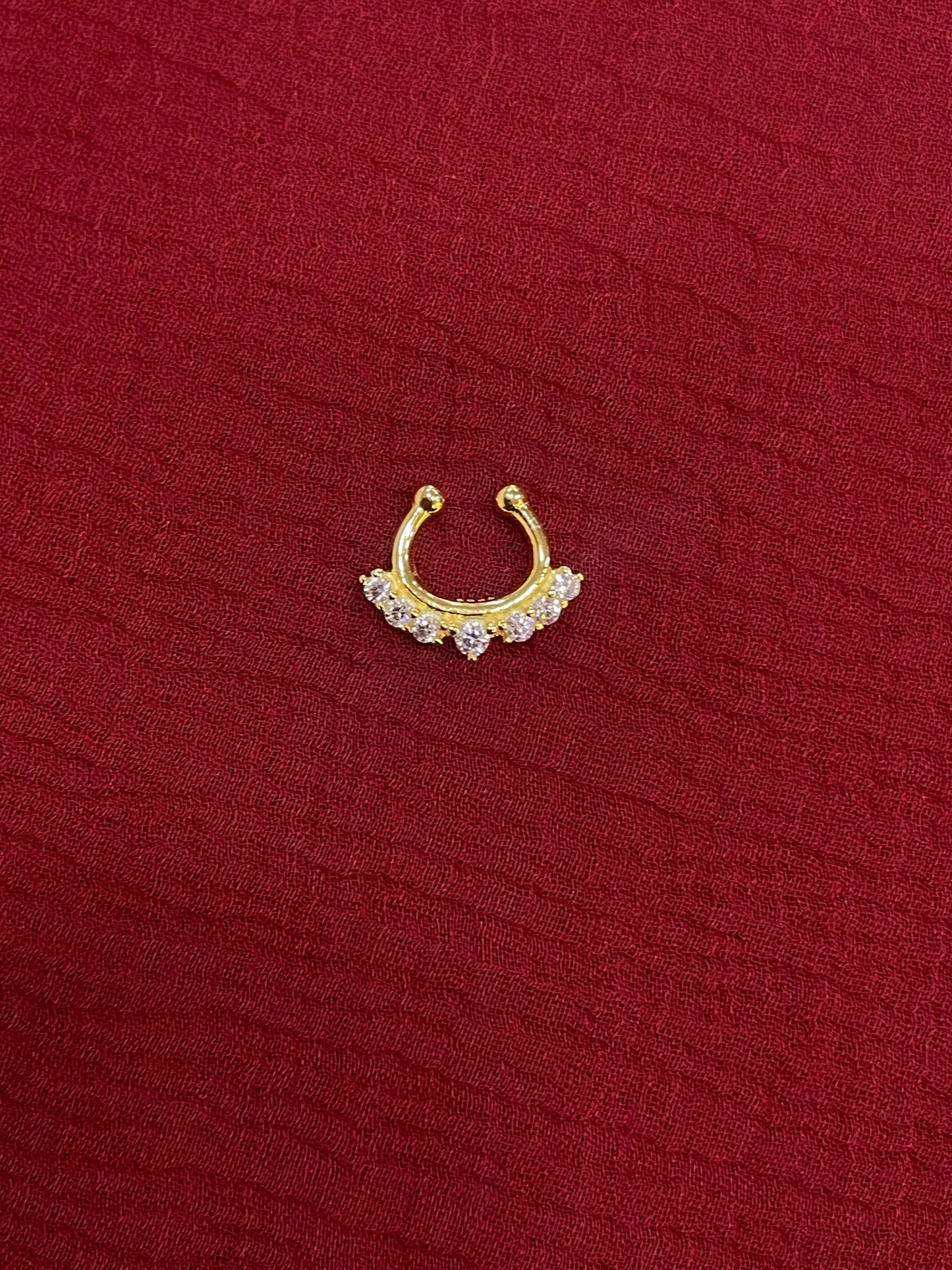 92.5 Silver Gold Plated Premium Septum
