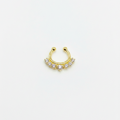92.5 Silver Gold Plated Premium Septum