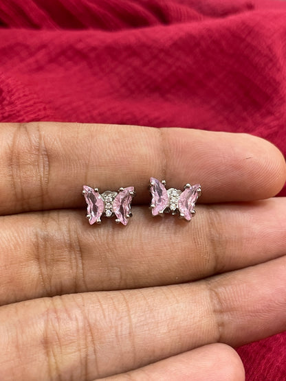 92.5 Silver Butterfly Earrings for Women | Stylish Cute Design | Elegant Trend Jewellery