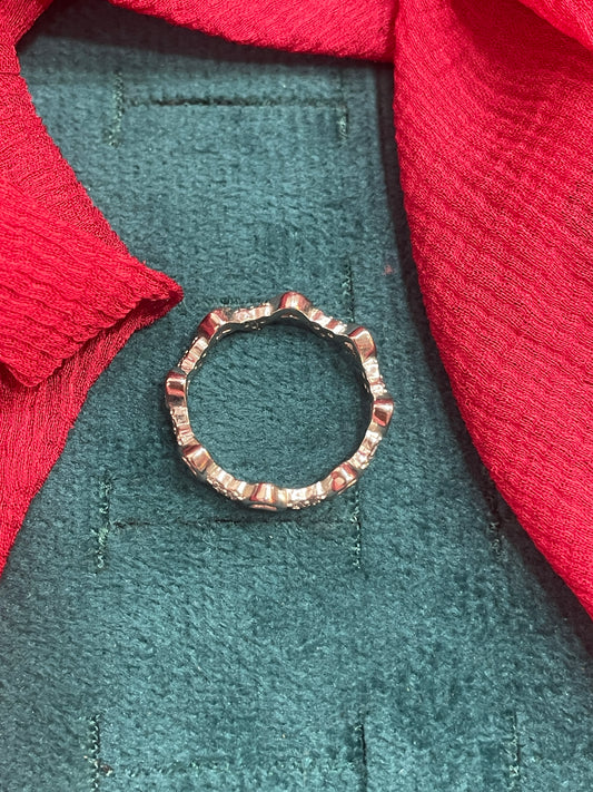 92.5 Silver Heart Ring for Women Size 14 | Stylish Love Motif Design | Elegant Gift Jewellery
