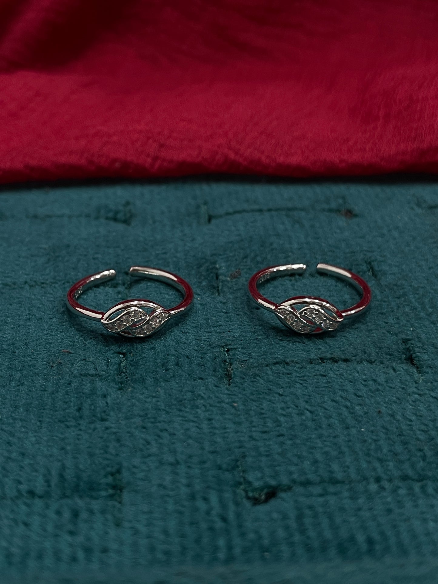 925 Silver Oval Shape Toe rings