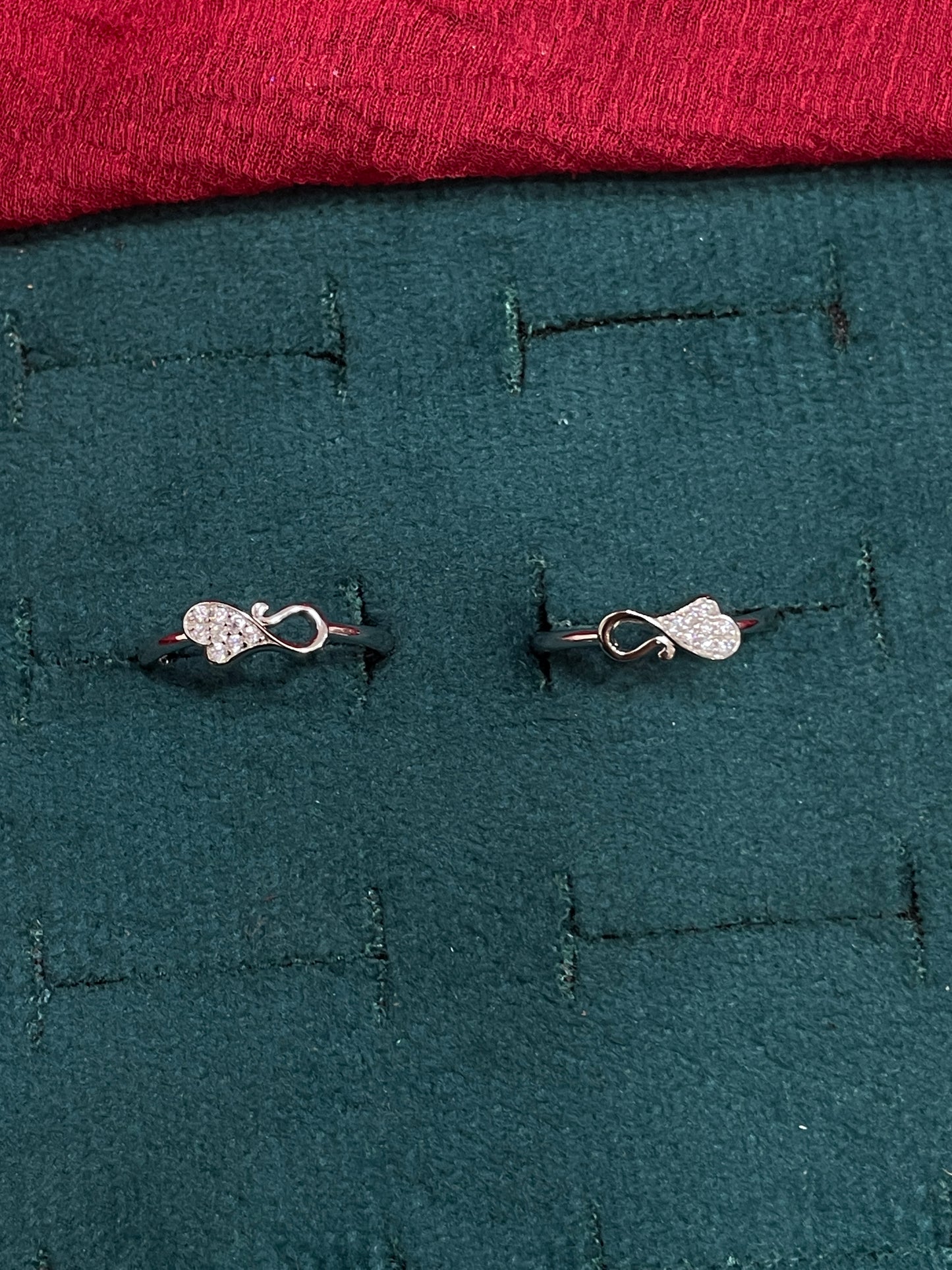 925 Silver Heart Toe rings