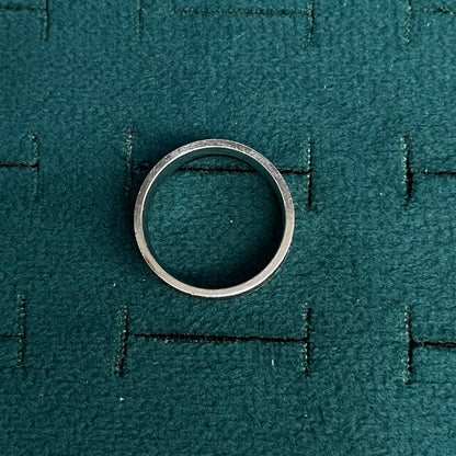 92.5 Silver Triple Black Stripe Band Ring for Men - Size 15