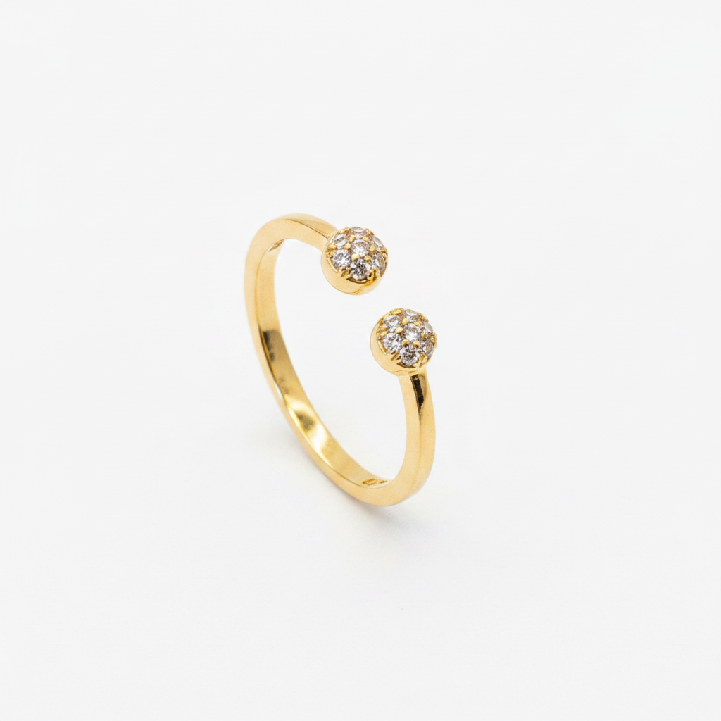 92.5 Silver Gold Plated Minimal Ring for Women | Elegant Simple Jewellery