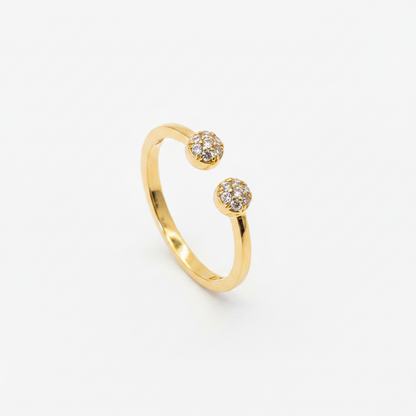 92.5 Silver Gold Plated Minimal Ring for Women | Elegant Simple Jewellery