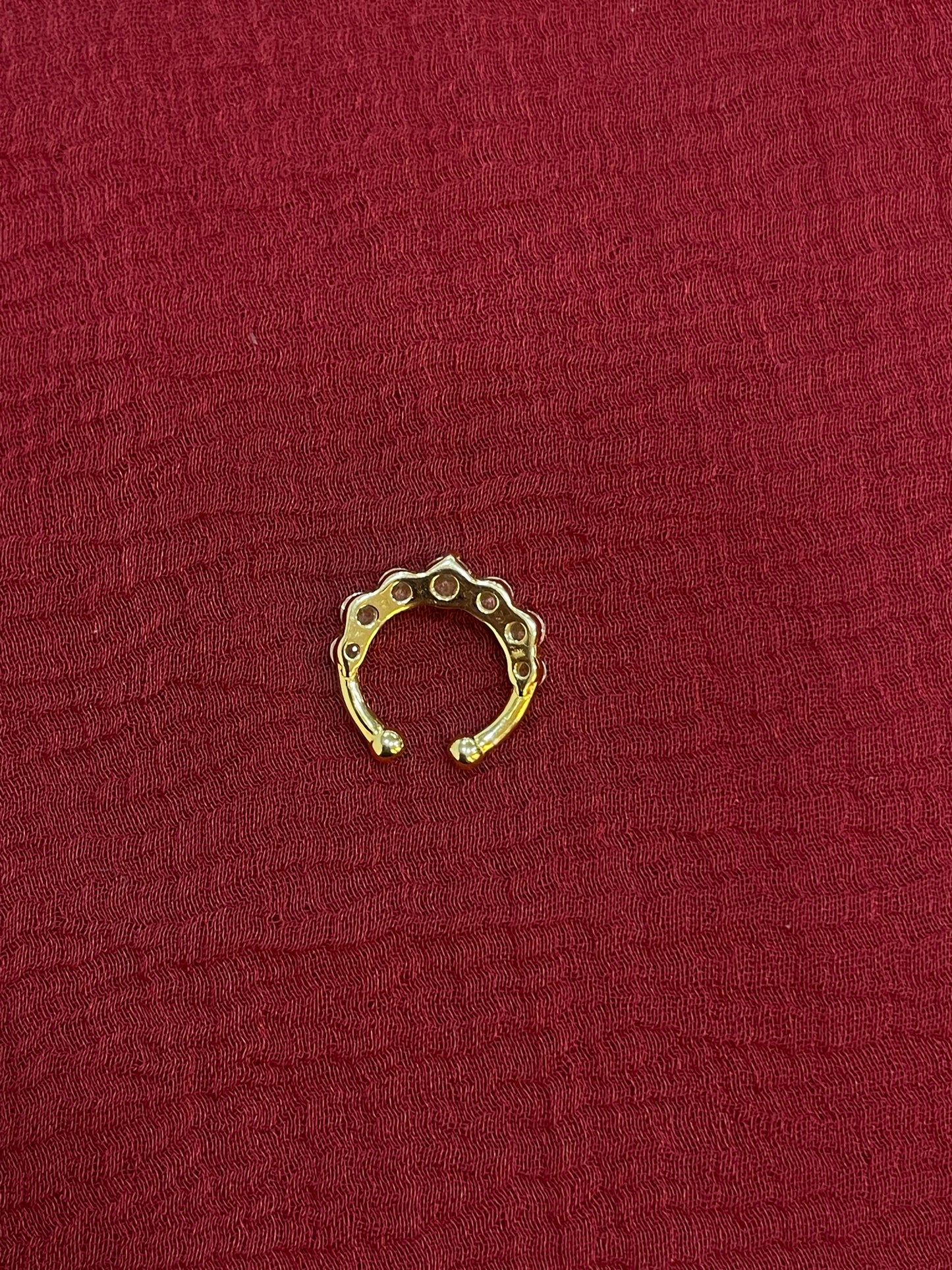 92.5 Silver Gold Plated Royal Septum