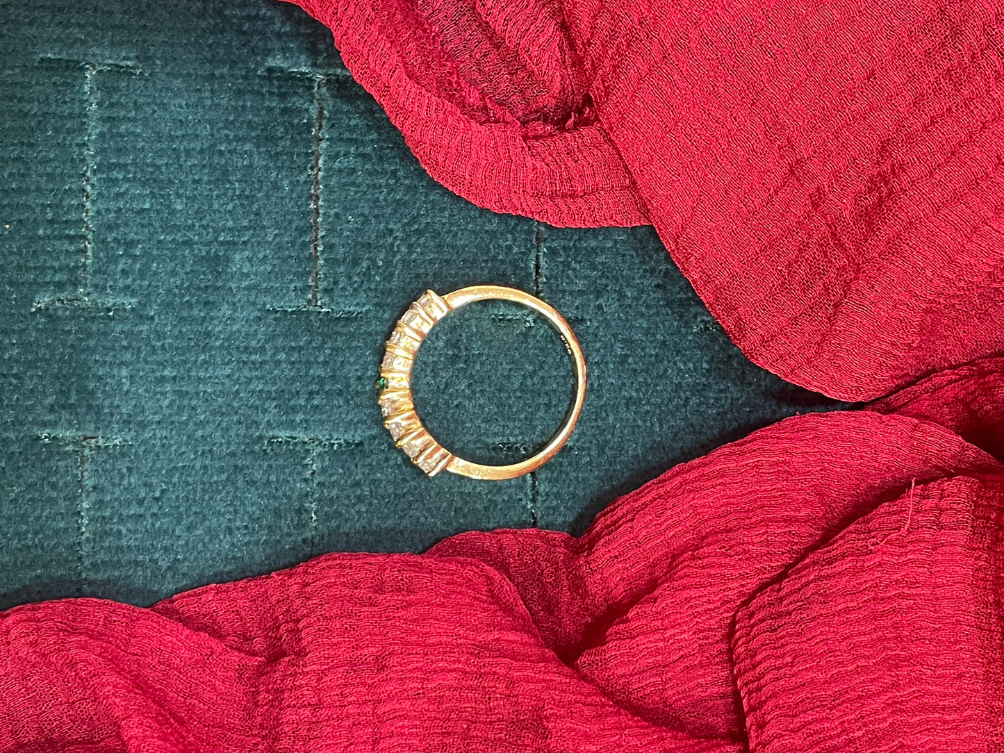 92.5 Silver Gold Plated Stylish Ring for Women Size 13 | Contemporary Elegant Design | Jewellery
