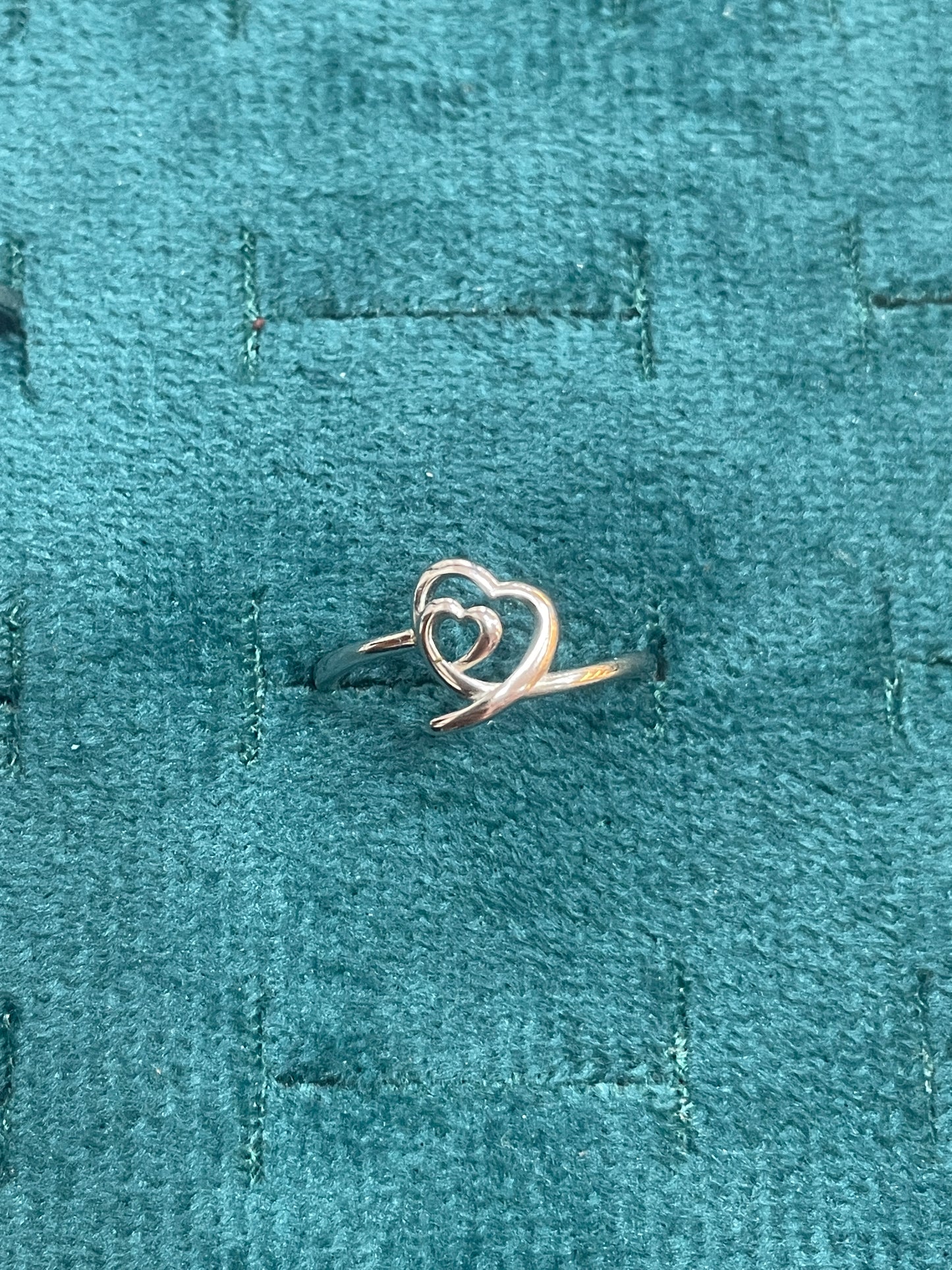 92.5 Silver Simple Stylish Heart Ring for Women Size 13 | Clean Modern Love Design | Elegant Jewellery