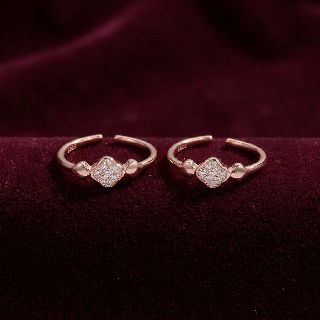 92.5 silver toe rings 