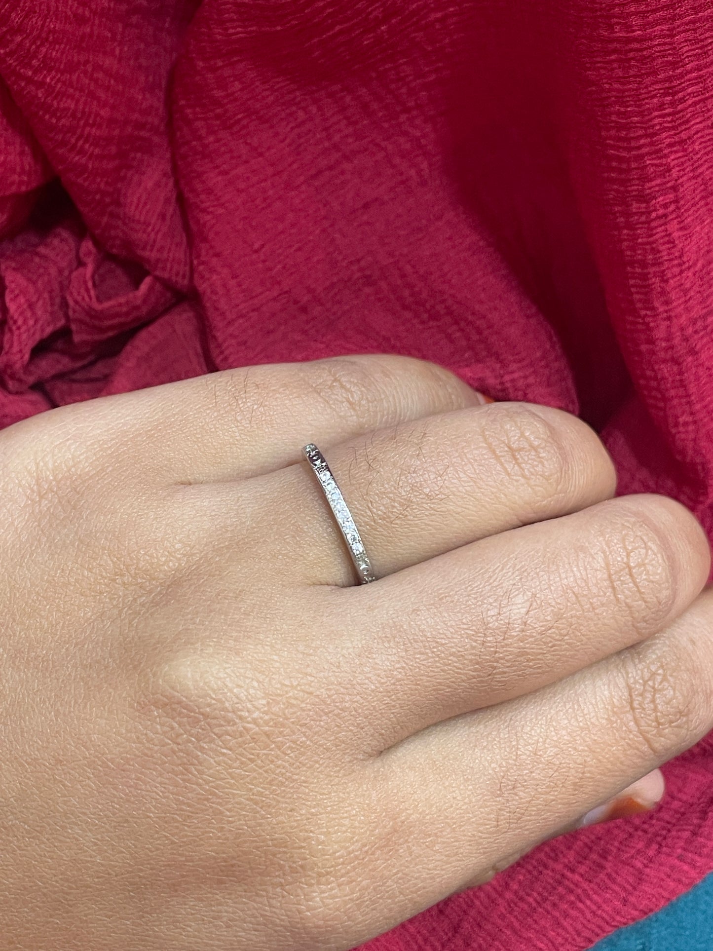 92.5 Silver Minimal Ring for Women Size 14 | Stylish Refined Design | Elegant Fashion Jewellery