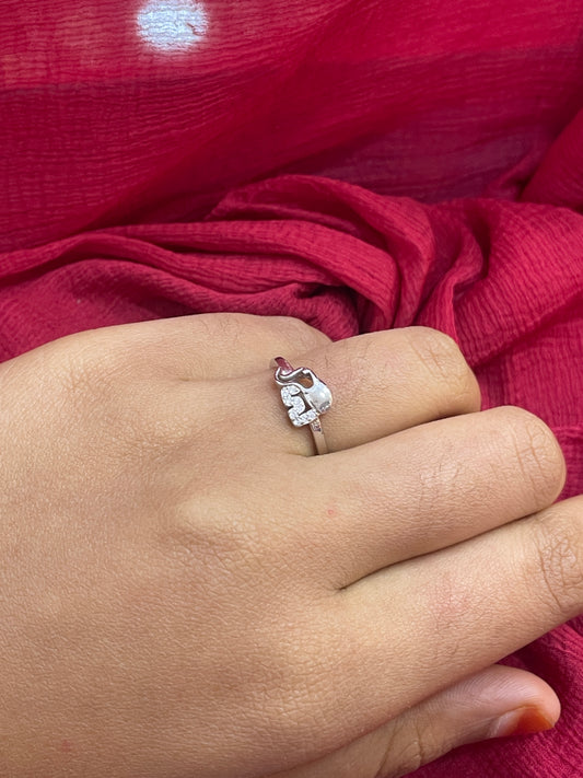 92.5 Silver Elephant Ring for Women Size 14 | Stylish Heritage Motif | Elegant Fashion Jewellery