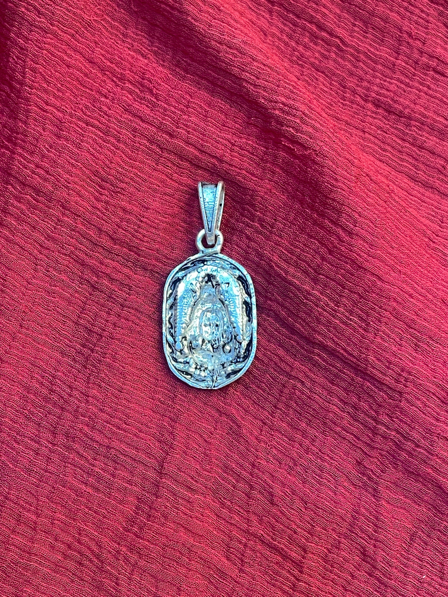 92.5 Silver Oxidised Shiva Design Pendant for Men & Women – Traditional Finish