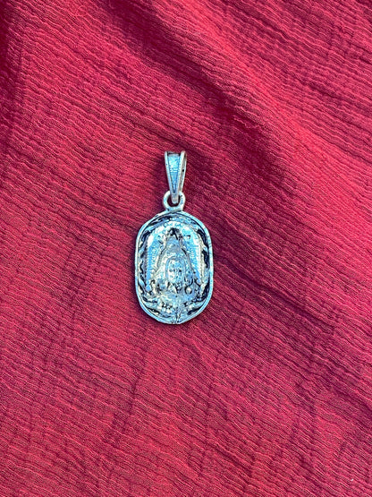 92.5 Silver Oxidised Shiva Design Pendant for Men & Women – Traditional Finish