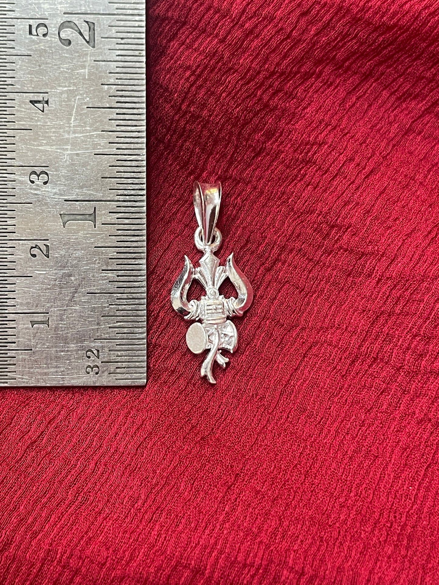 92.5 Silver Trishul Design Pendant for Men & Women – Traditional Finish