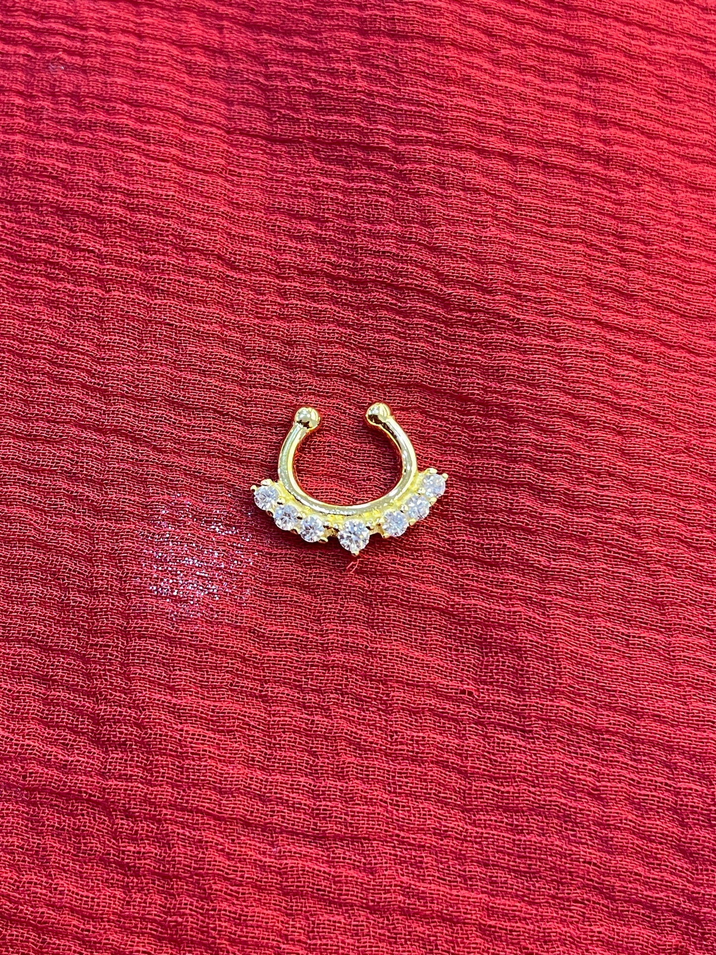 92.5 silver gold plated stylish septum