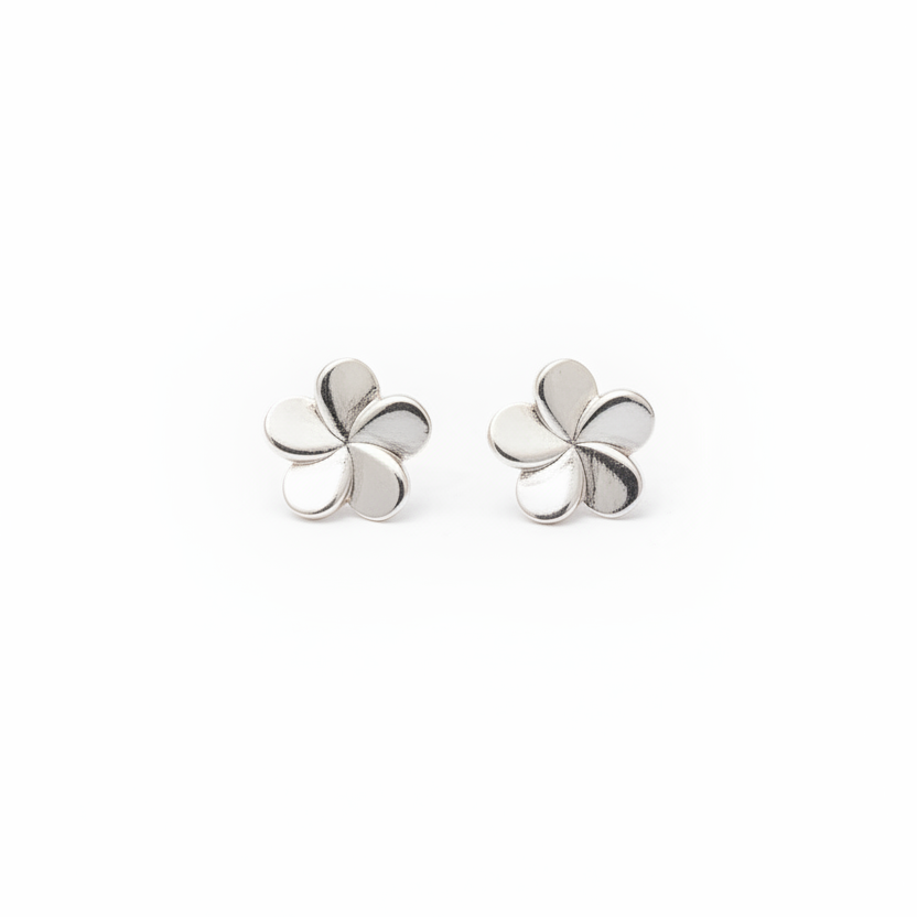 92.5 Silver Floral Earrings for Women | Stylish Elegant Design | Minimal Daily Wear Jewellery