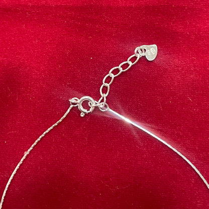 92.5 Sterling Silver Pearl Cluster Anklet for Women