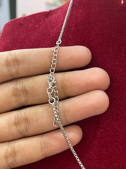 92.5 Silver Stylish Necklace for Women 19 Inches | Chic Elegant Design | Premium Everyday Jewellery