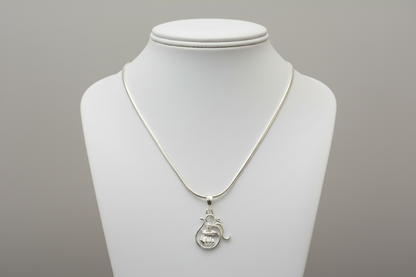 92.5 Silver Shiva Lingam (Shivalingam) Design Pendant for Men &amp; Women – Traditional Temple Style