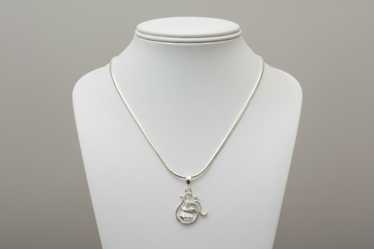92.5 Silver Shiva Lingam (Shivalingam) Design Pendant for Men &amp; Women – Traditional Temple Style