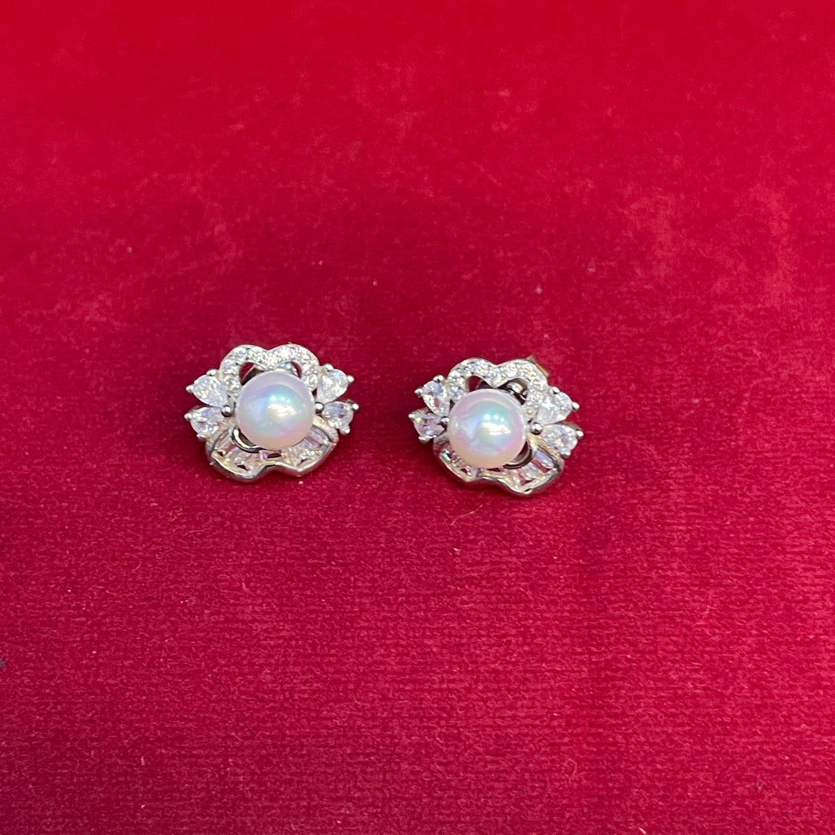 92.5 Silver Stylish Pearl Earrings for Women | Elegant Classic Design | Premium Jewellery pair