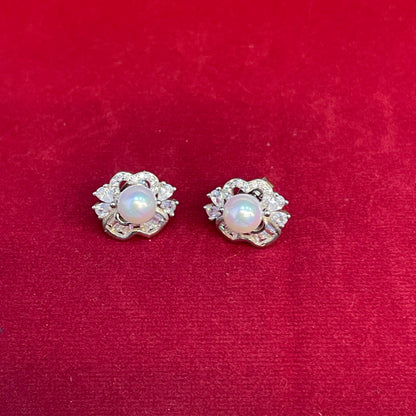 92.5 Silver Stylish Pearl Earrings for Women | Elegant Classic Design | Premium Jewellery pair