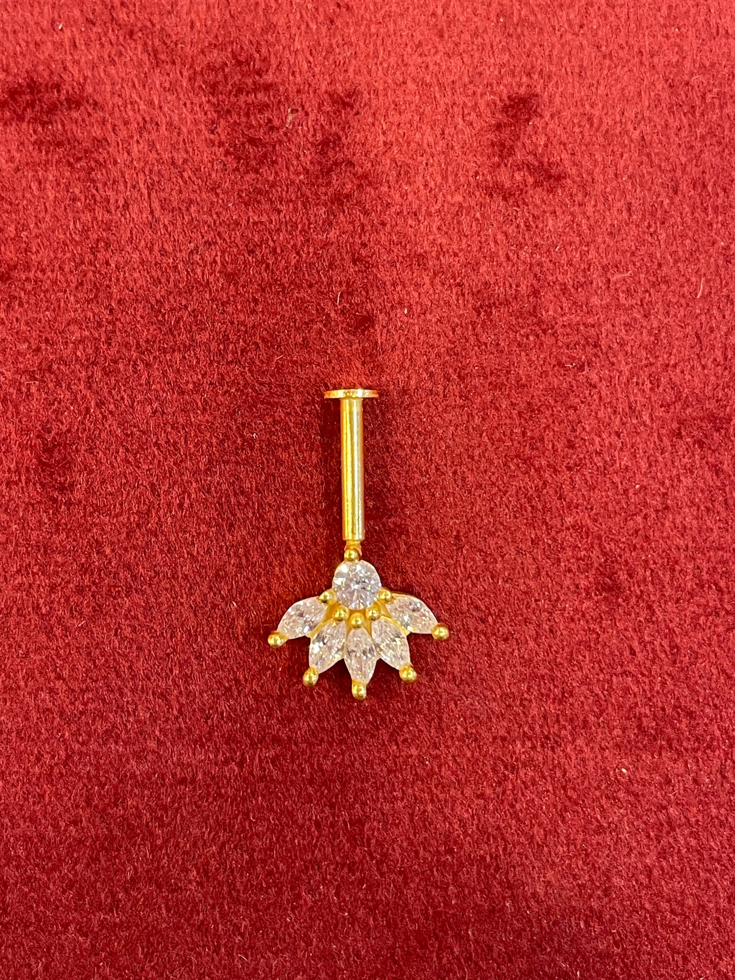 92.5 Silver Five Petal Bugadi | Floral Elegant Design | Jewellery