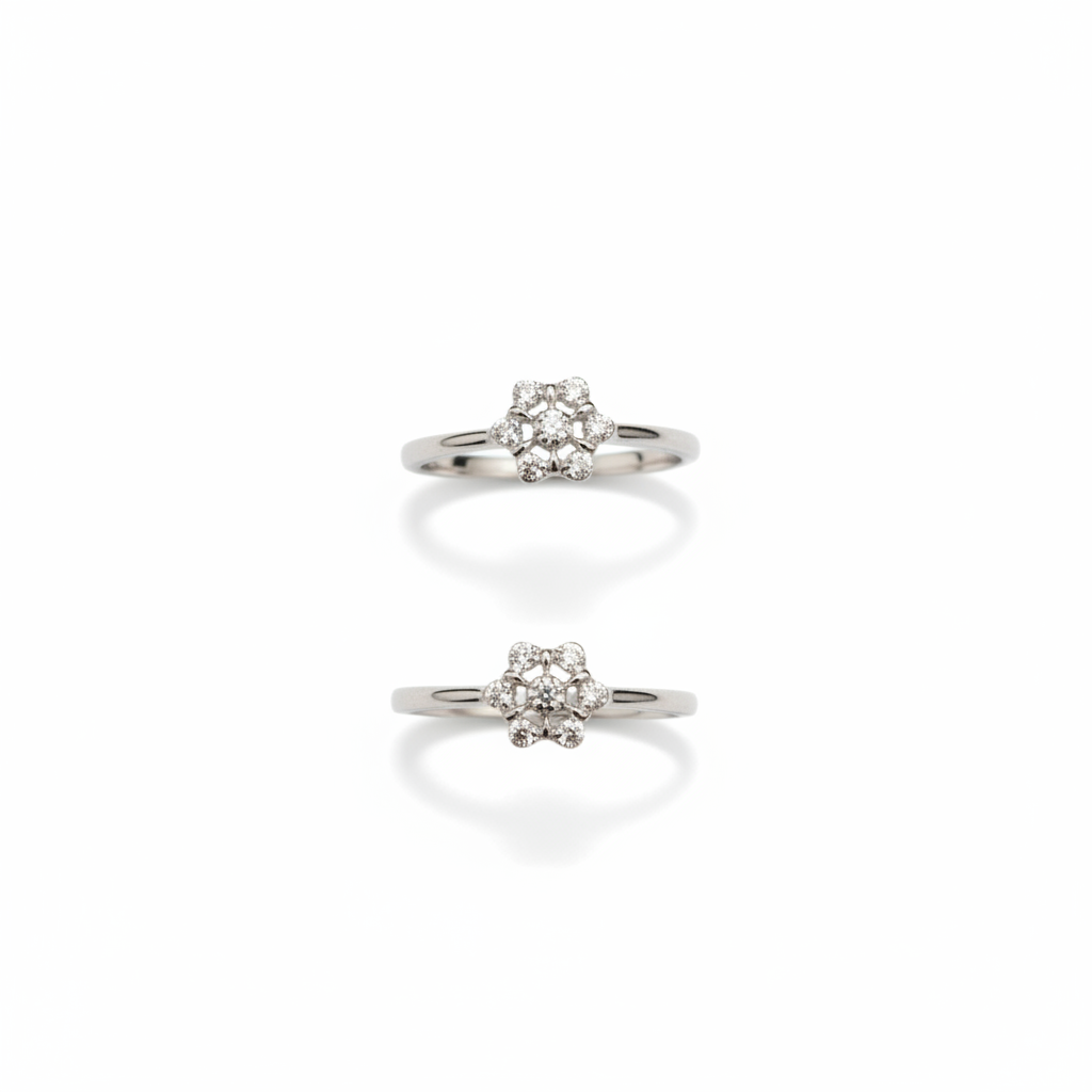 925 Silver Flower Toerings