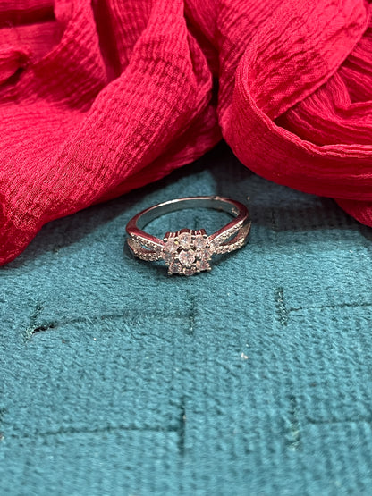 92.5 Silver Stylish Ring for Women Size 13 | Elegant Modern Design | Daily Wear Jewellery