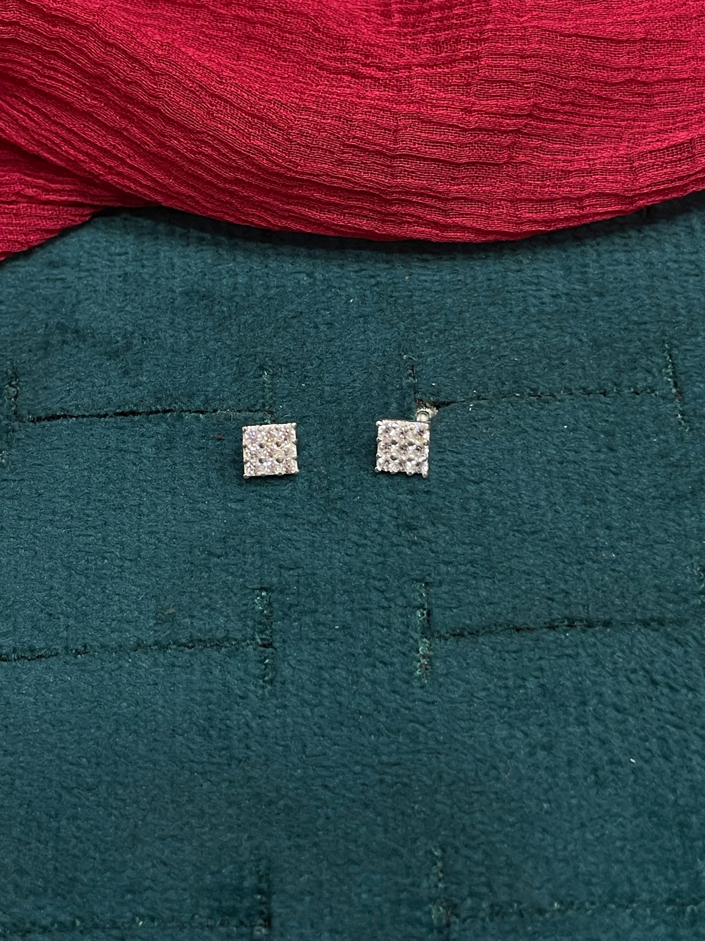 925 Silver square studs