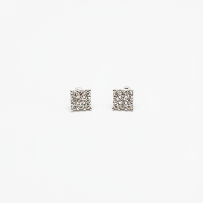 925 Silver square studs