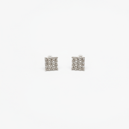 925 Silver square studs